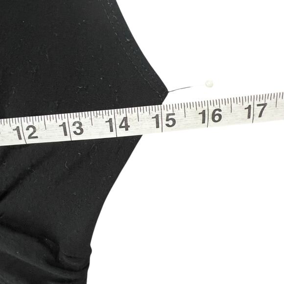 Soprano Y2K Babydoll Dress M Black Ruffle Neck Fit Flare Stretch Whimsygoth USA - Picture 10 of 15